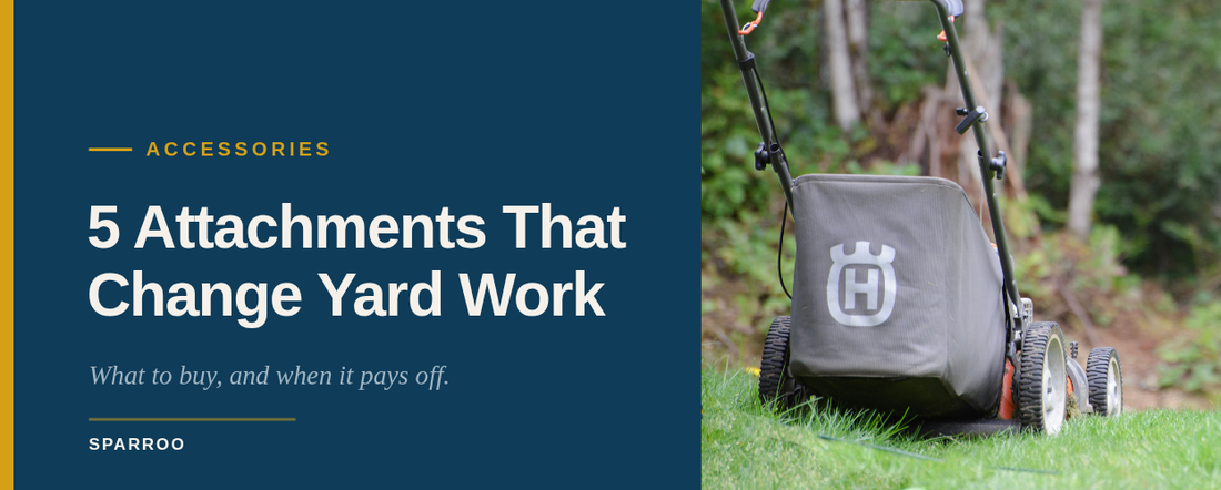 5 Lawn Mower Attachments That Will Change How You Do Yard Work