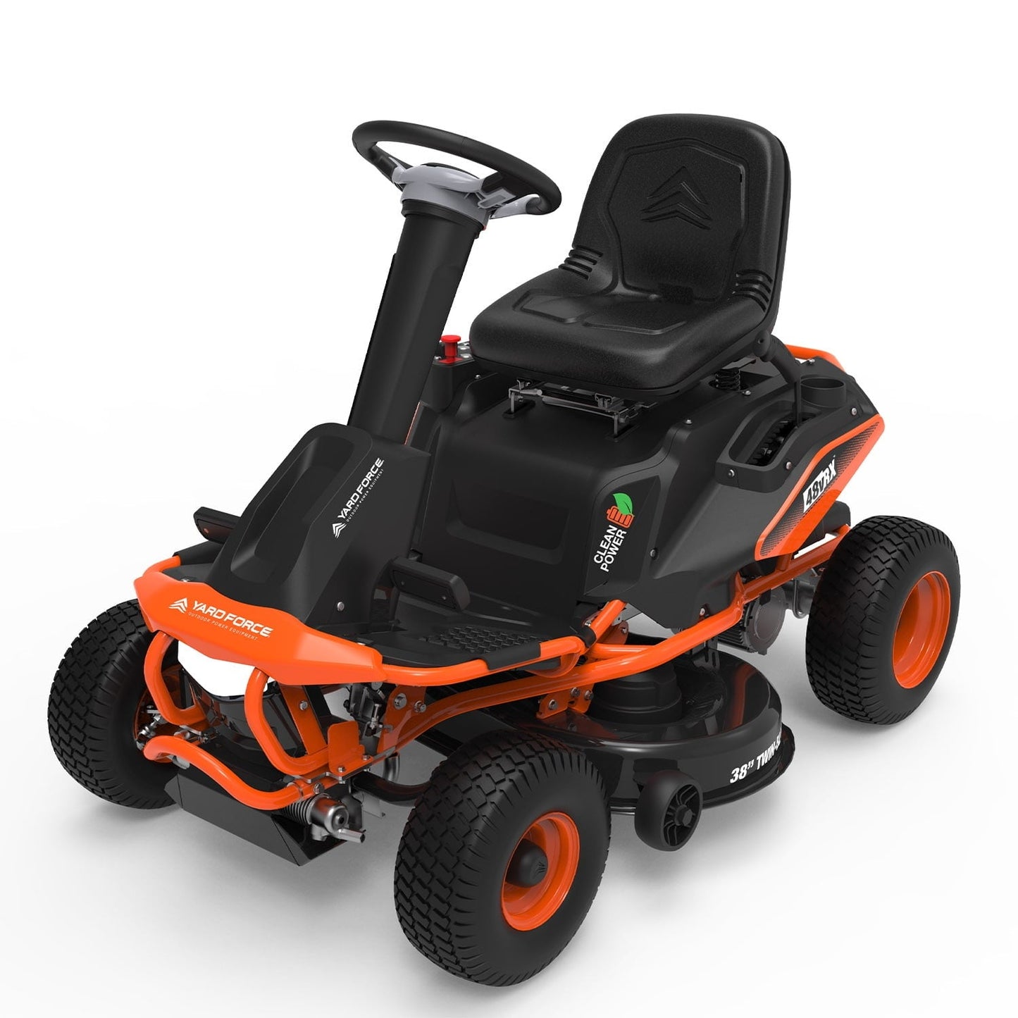 Yard Force YF48vRX 38" Electric Riding Mower – 48V Battery