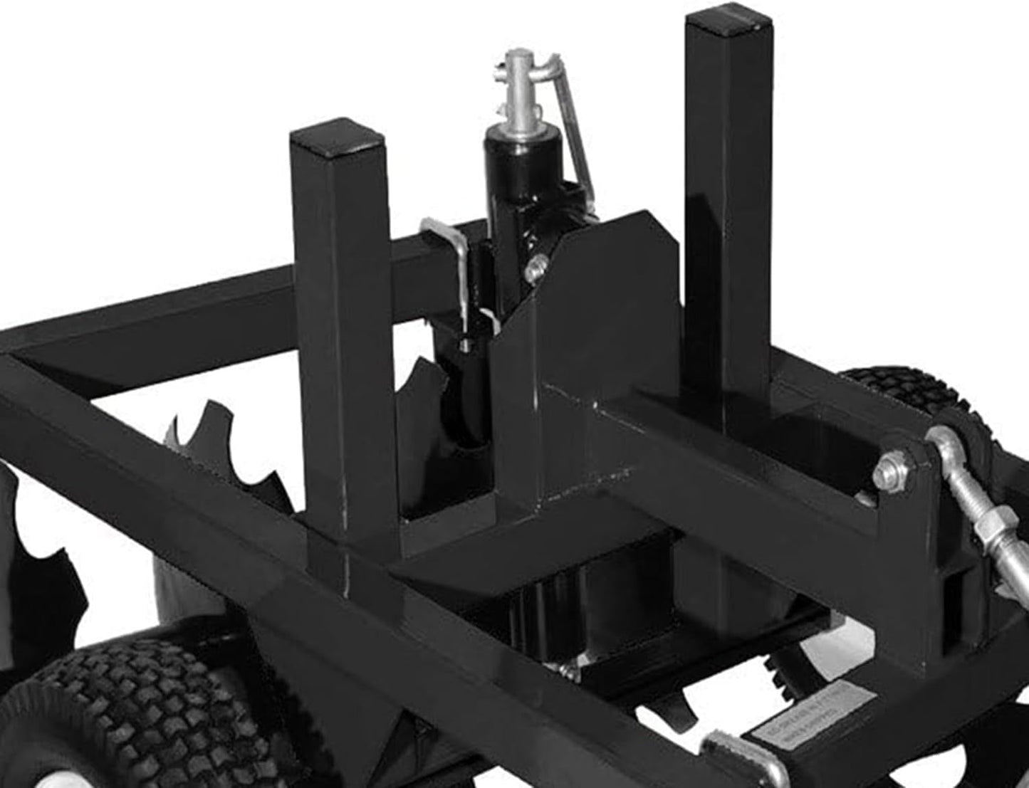 4-Foot Tow-Behind Disc Harrow with 16 Notched 16-Inch Steel Discs and Concrete-Block Weight Tray