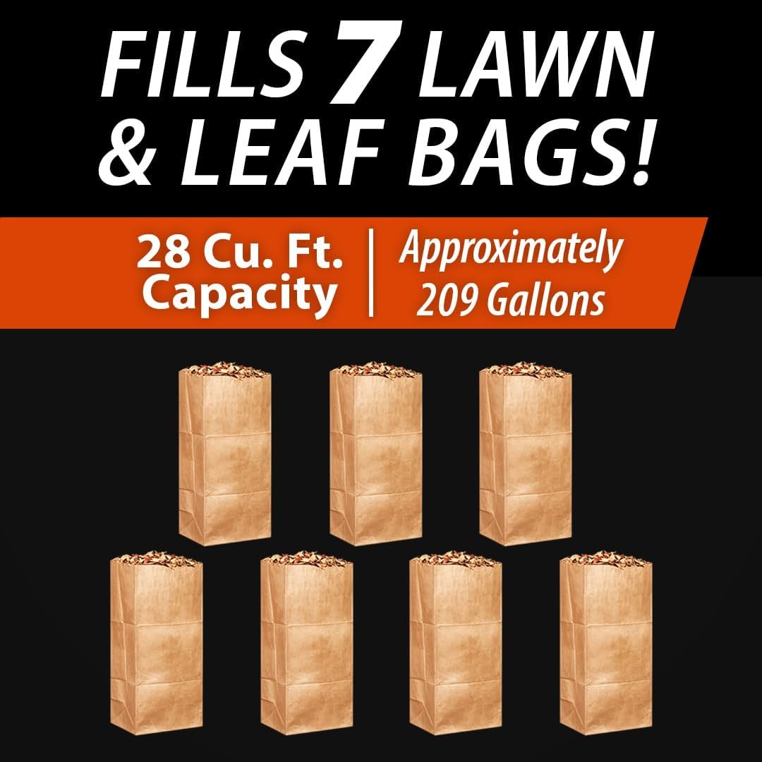 44-Inch Tow-Behind Lawn Sweeper with 25 cu. ft. Mesh Hopper and Ground-Driven Brushes