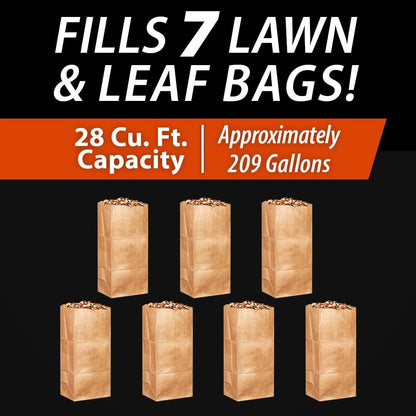 44-Inch Tow-Behind Lawn Sweeper with 25 cu. ft. Mesh Hopper and Ground-Driven Brushes