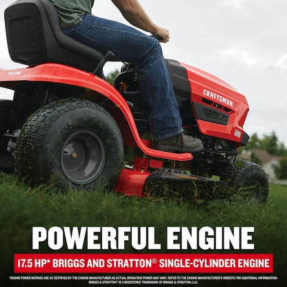 Craftsman T110 42" Riding Mower – 17.5 HP Briggs, 7-Speed