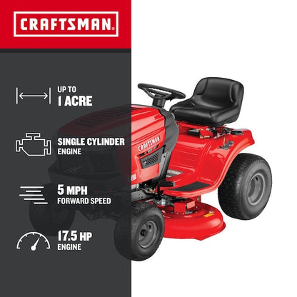 Craftsman T110 42" Riding Mower – 17.5 HP Briggs, 7-Speed