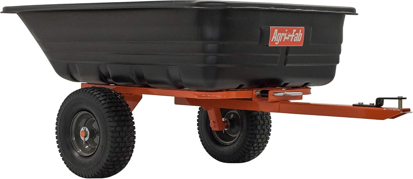 16 cu. ft. Heavy-Duty Steel Tow-Behind Dump Cart with 800 lb Load Capacity
