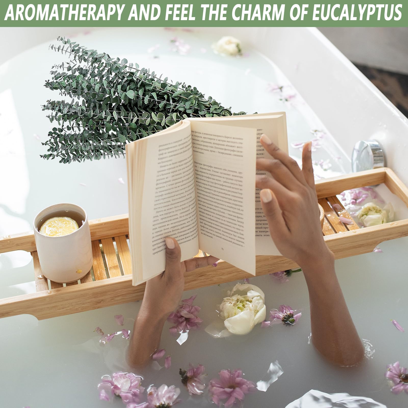 10PCS Dried Eucalyptus Stems 17" Real Leaves for Shower, Wedding & Home Decor