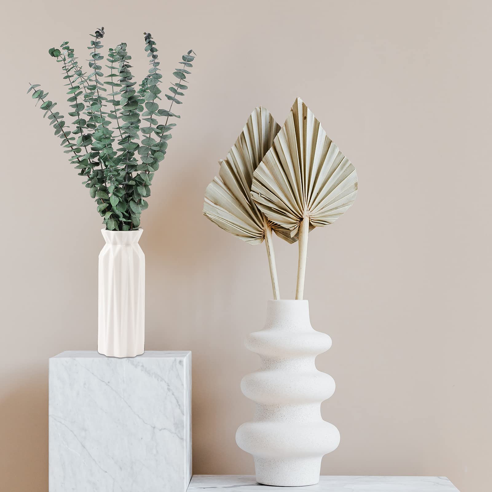 10PCS Dried Eucalyptus Stems 17" Real Leaves for Shower, Wedding & Home Decor