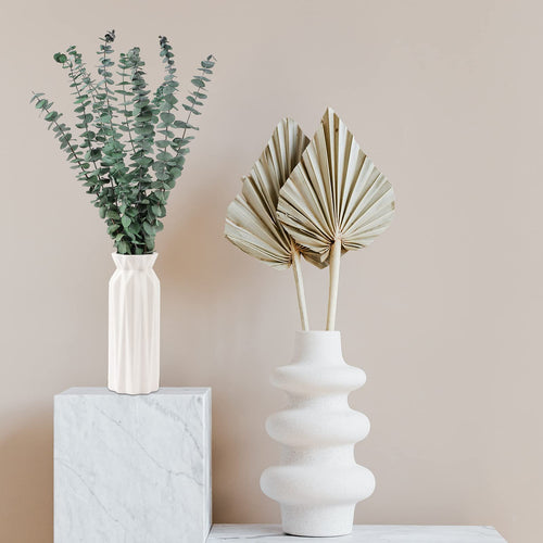 10PCS Dried Eucalyptus Stems 17" Real Leaves for Shower, Wedding & Home Decor