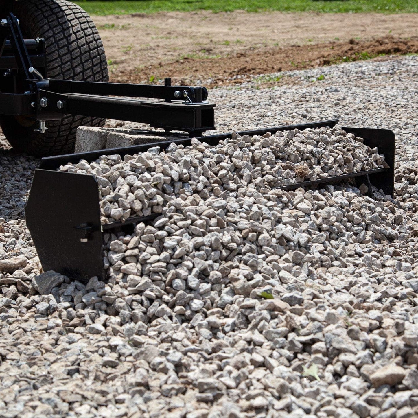 4-Foot Tow-Behind Box Scraper and Land Plane with Reversible Hardened-Steel Cutting Edges