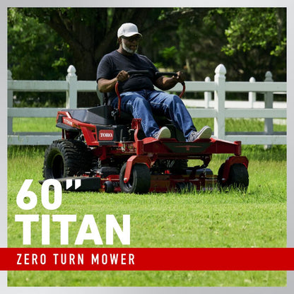 Toro TITAN 60 60" Zero-Turn Mower – 26 HP Kohler, MyRIDE