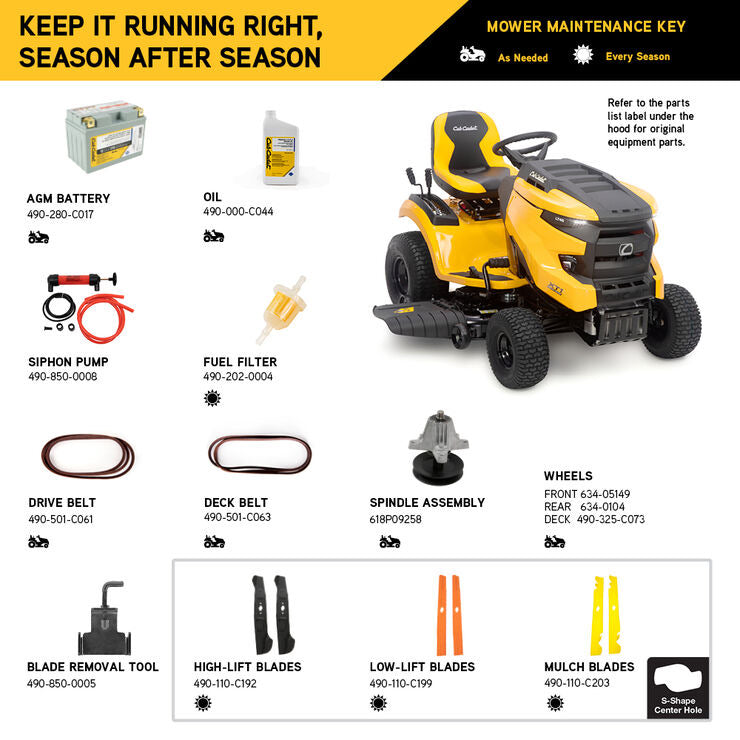 Cub Cadet XT1 LT46 46" Lawn Tractor – 22 HP Kohler