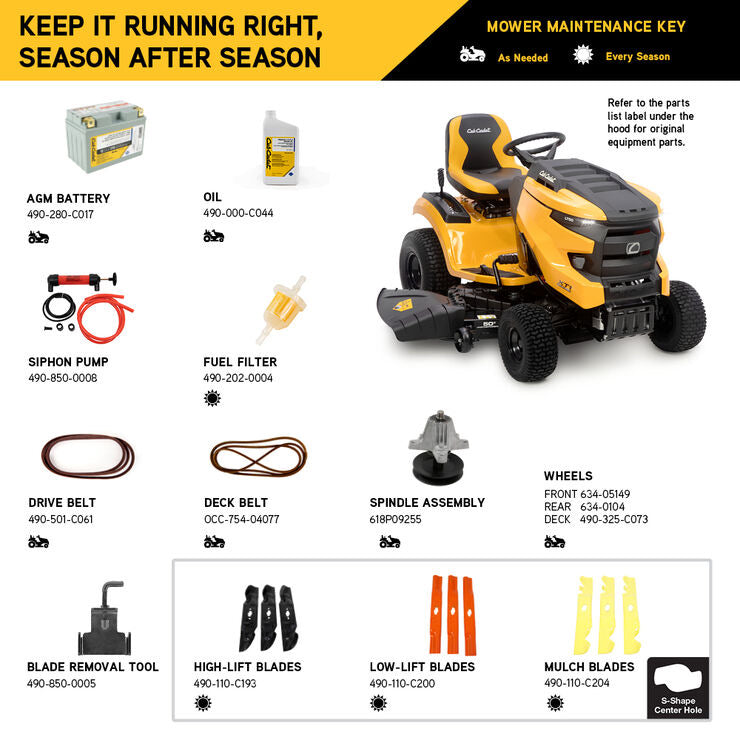 Cub Cadet XT1 LT50 FAB 50" Lawn Tractor – 24 HP Kohler