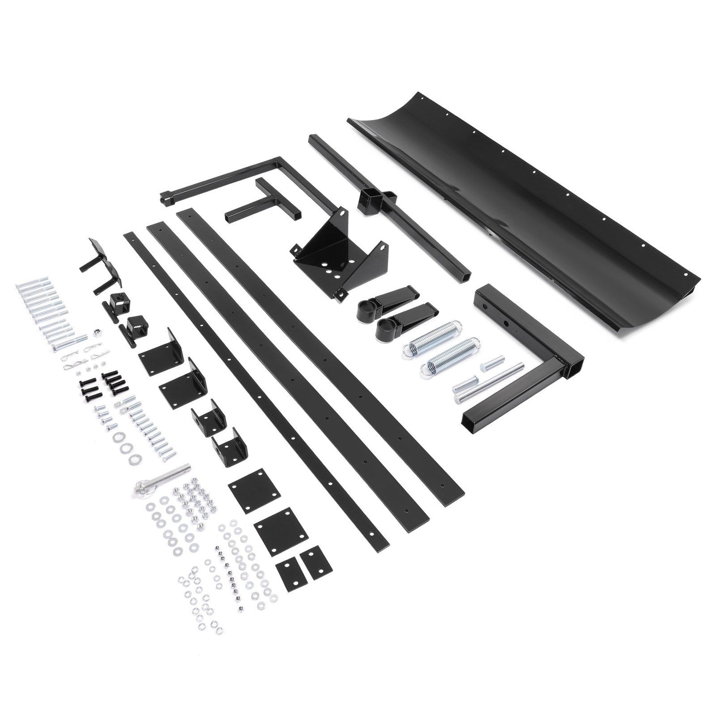 60-Inch Heavy-Duty Front Snow Plow Blade with Hydraulic Angle, Hydraulic Lift and Spring-Trip Return