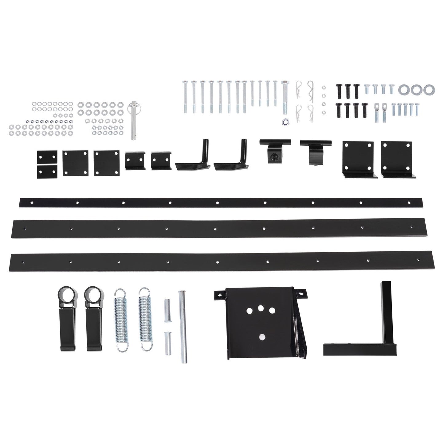 60-Inch Heavy-Duty Front Snow Plow Blade with Hydraulic Angle, Hydraulic Lift and Spring-Trip Return