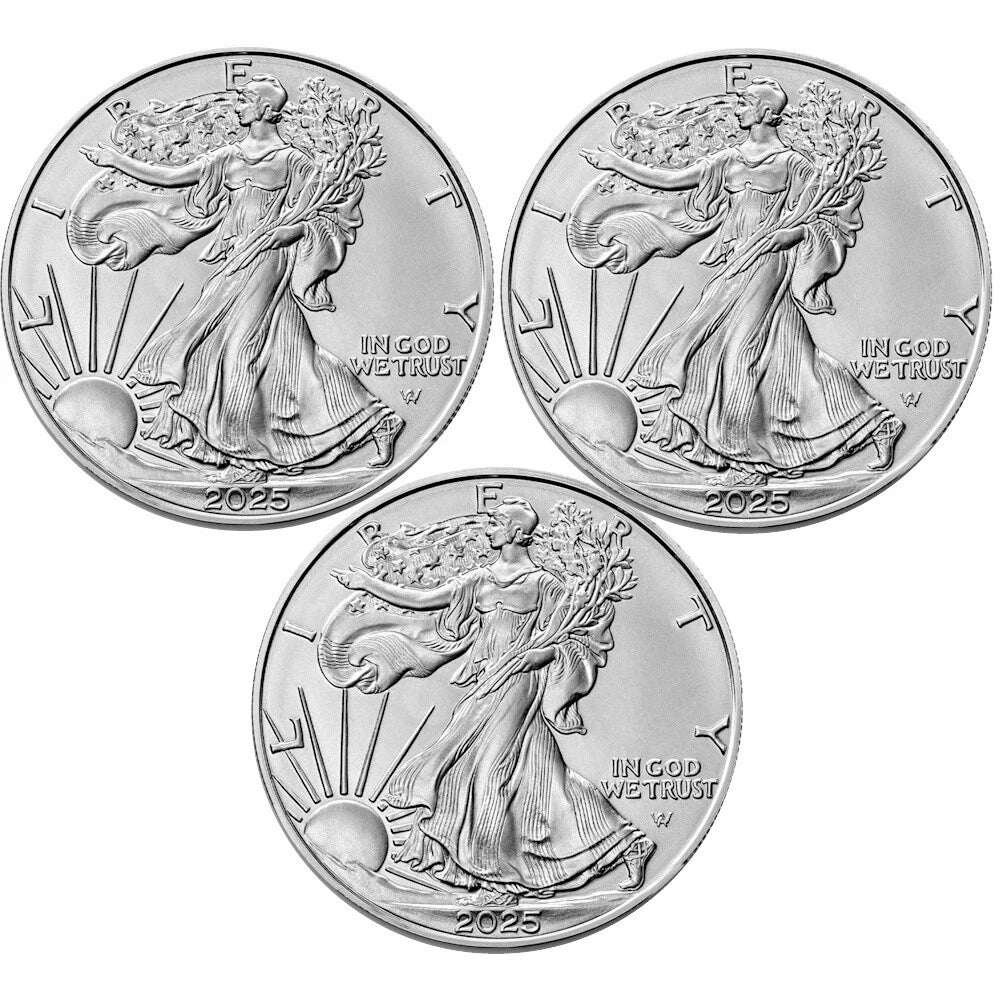 2025 American Silver Eagle | Lot of 3 Coins