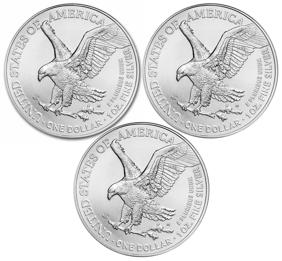 2025 American Silver Eagle | Lot of 3 Coins