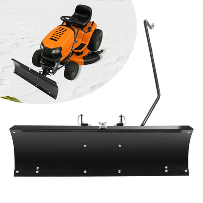 46-Inch Front Plow Blade Attachment for Lawn Tractors with 5-Position Manual Angle