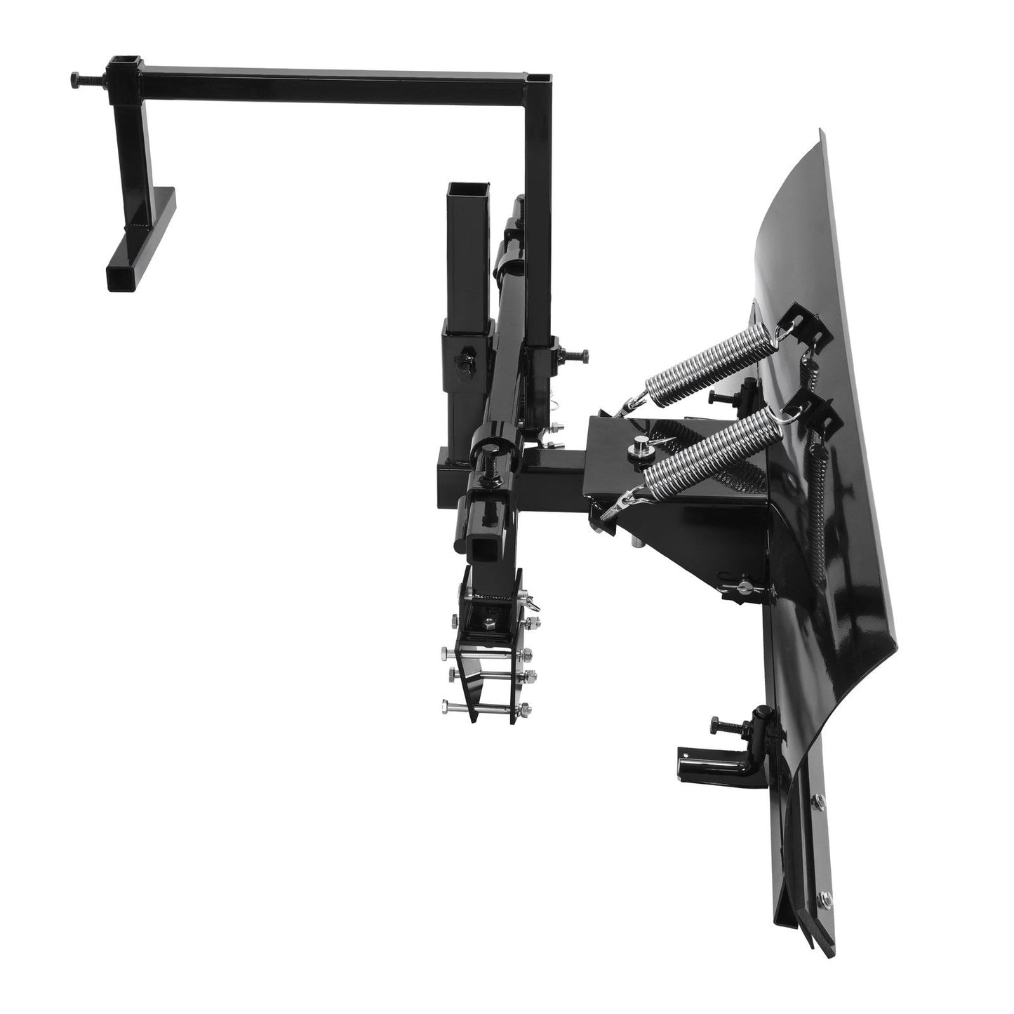 60-Inch Heavy-Duty Front Snow Plow Blade with Hydraulic Angle, Hydraulic Lift and Spring-Trip Return