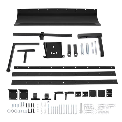 60-Inch Heavy-Duty Front Snow Plow Blade with Hydraulic Angle, Hydraulic Lift and Spring-Trip Return