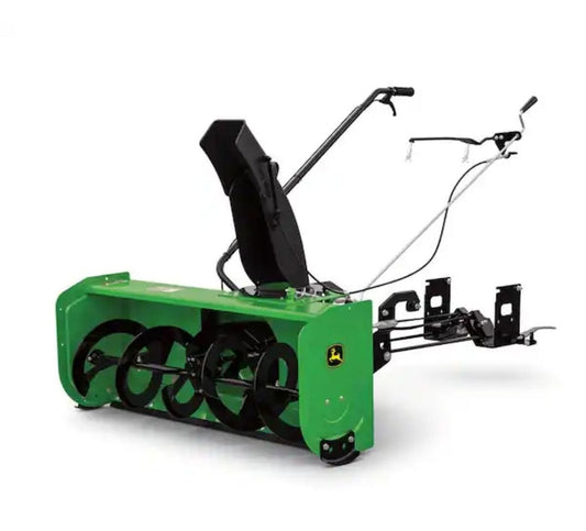 50-Inch Two-Stage Snow Blower Attachment for Garden Tractors with Power Chute Rotation and 50-Foot Throw