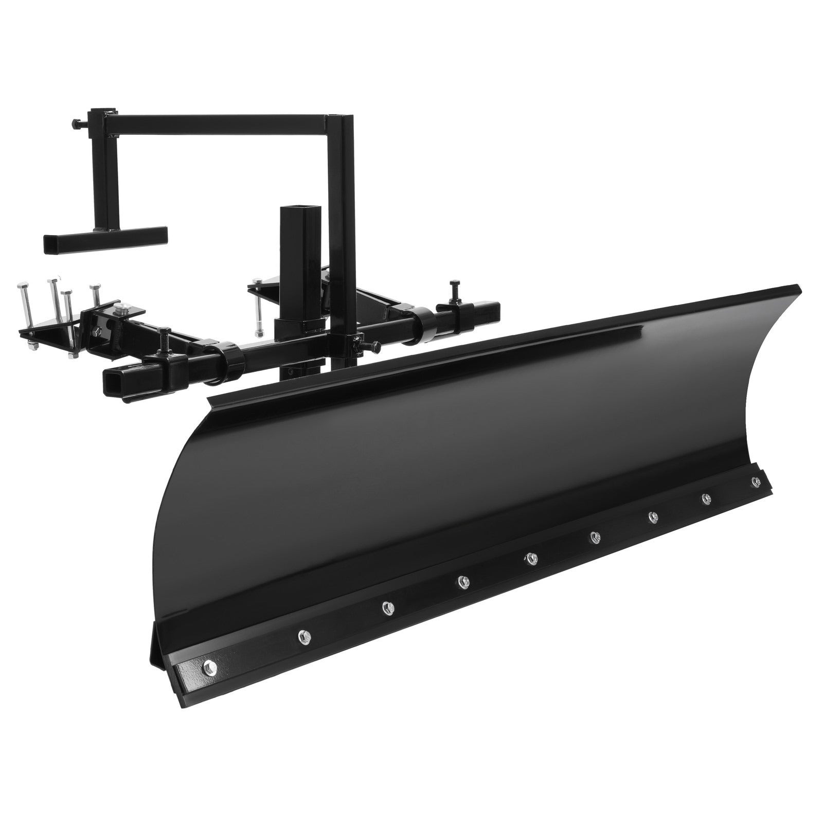 60-Inch Heavy-Duty Front Snow Plow Blade with Hydraulic Angle, Hydraulic Lift and Spring-Trip Return